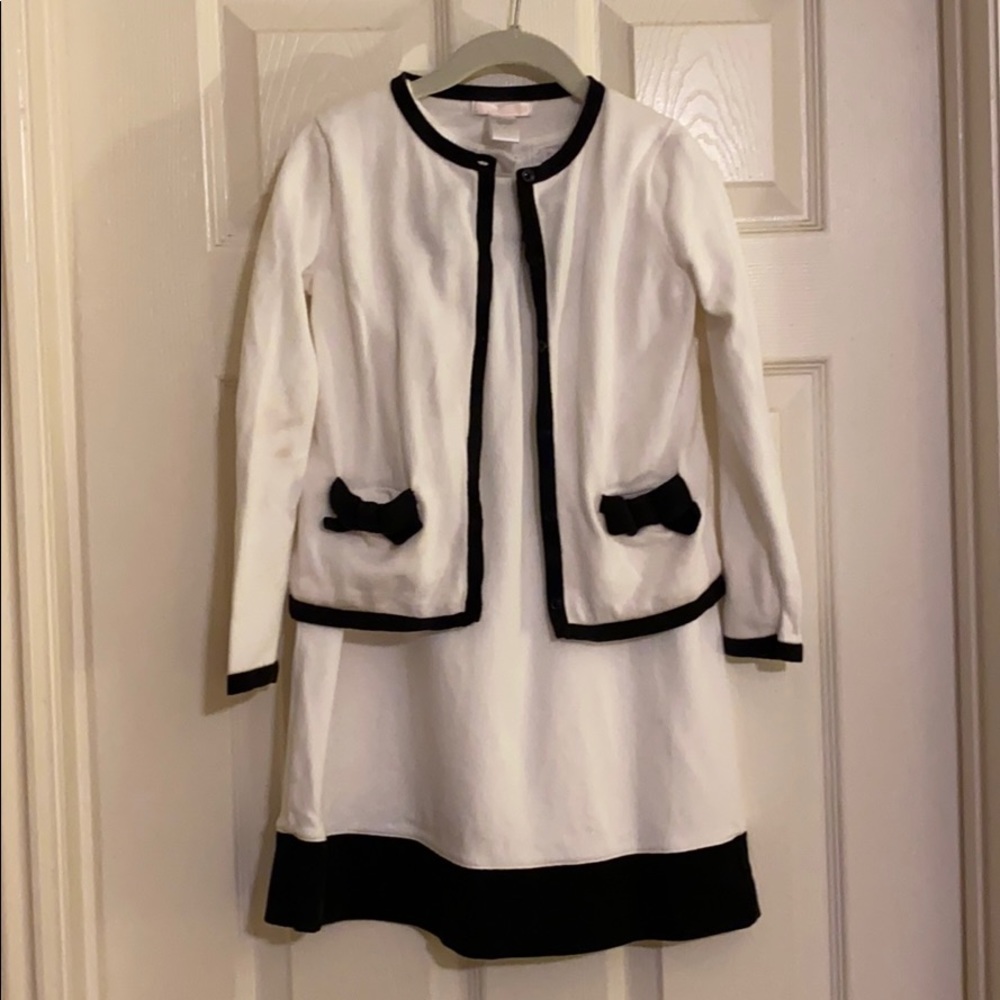 Janie and Jack Size 7 dress with Sweater